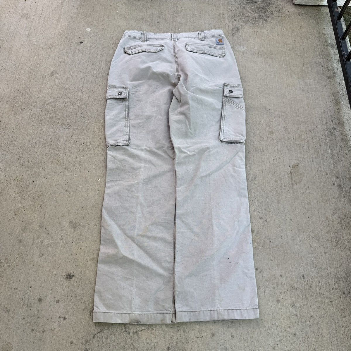 Carhartt ivory carhartt workwear cargo pants Size US 34 / EU 50 - 3 Thumbnail