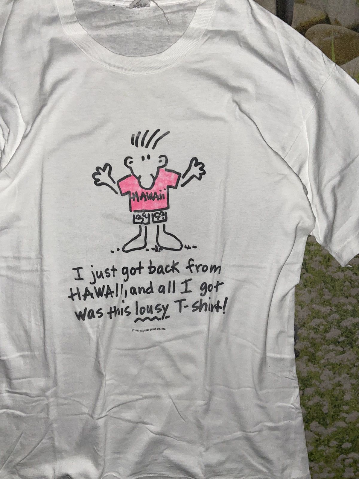 Cartoon Network × Vintage VINTAGE FIDO DIDO MAUI HAWAII WHITE TEE Size US L / EU 52-54 / 3 - 2 Thumbnail