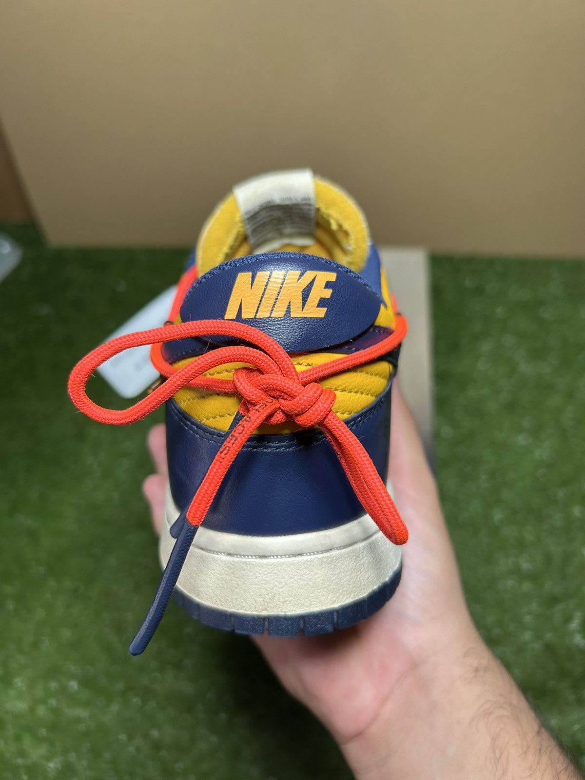 Nike × Off-White Nike dunk low Offwhite University Red Size US 11 / EU 44 - 3 Thumbnail