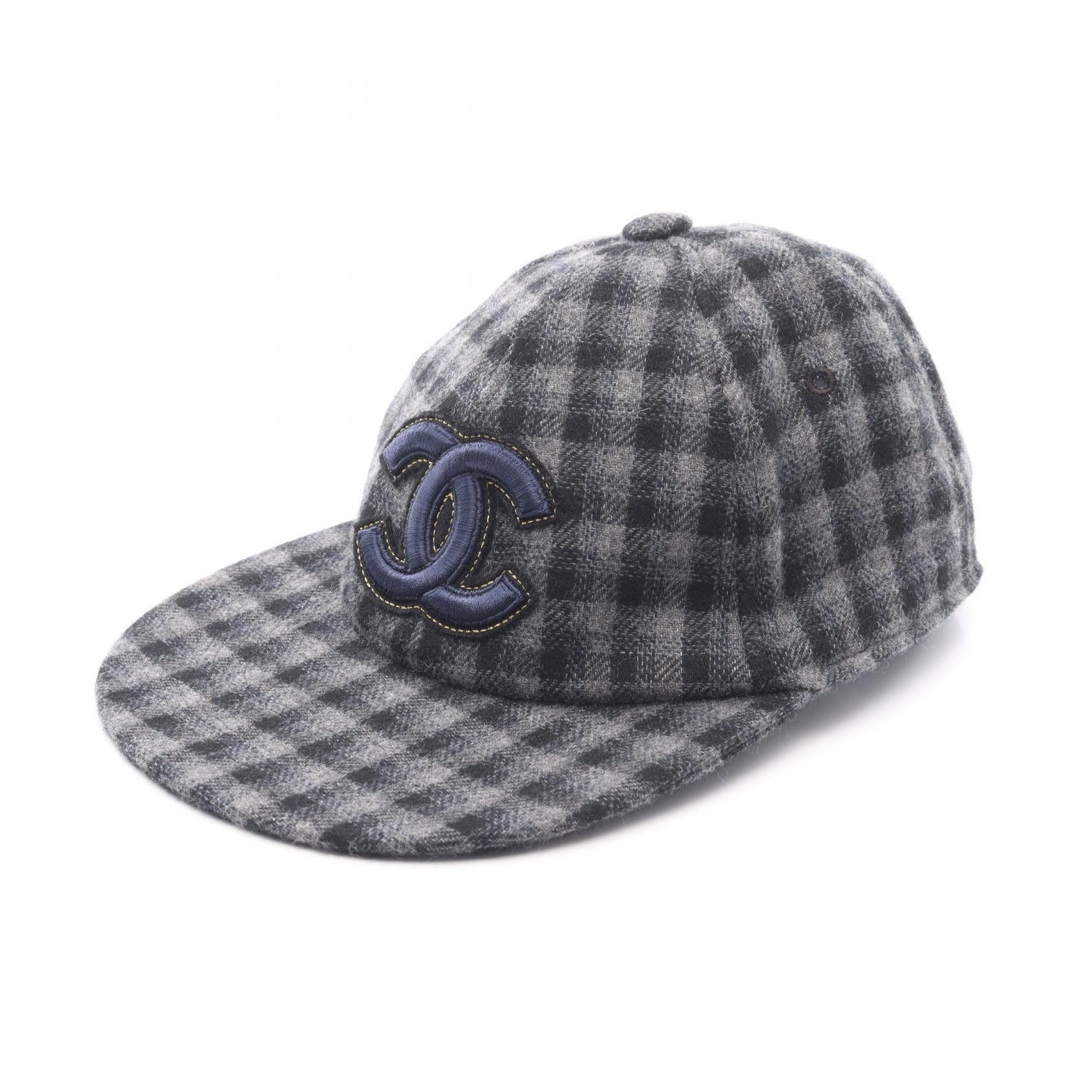 Chanel Coco Mark Hat Chanel COCO Mark No.5 Clover Cotton Wide Brim Hat Brown ref  main image 3