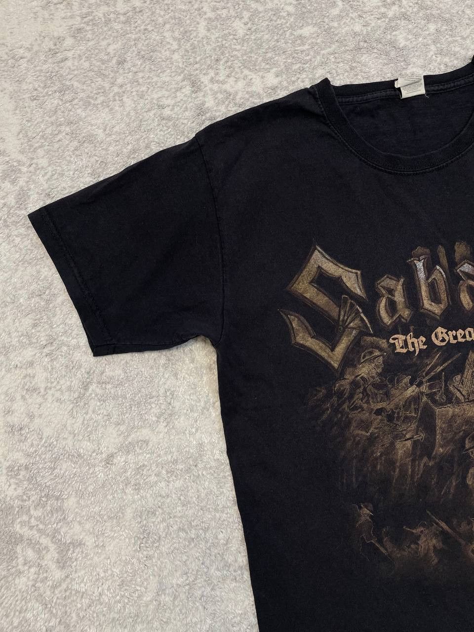 Fruit Of The Loom Sabaton Band T-Shirt Black Heavy Metal Rock Tour Merch 2019 Size US M / EU 48-50 / 2 - 5 Thumbnail