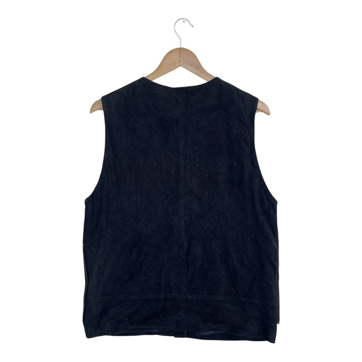 Jean Paul Gaultier 90s Archive Jean Paul Gaultier Paris Suede Leather Vest Size US M / EU 48-50 / 2 - 2 Thumbnail
