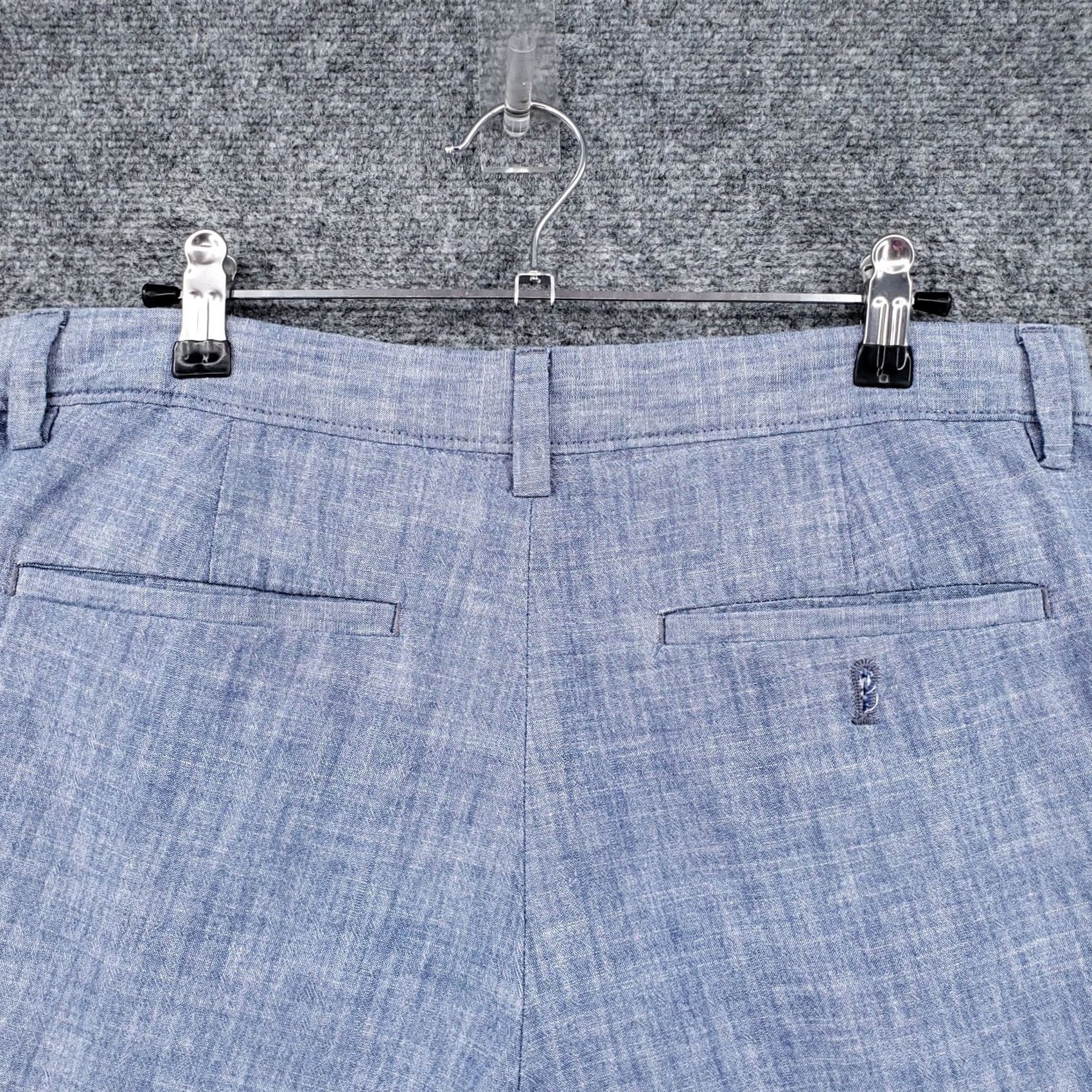 Banana Republic Banana Republic Blue Chino Shorts Mens 30 Mid Rise Lightweight Chambray Casual Travel Size US 30 / EU 46 - 4 Thumbnail