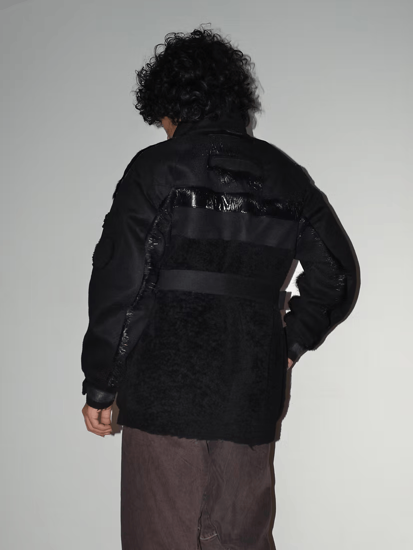 Prada FW2007 Mixed Media Military Jacket Size US M / EU 48-50 / 2 - 6 Thumbnail