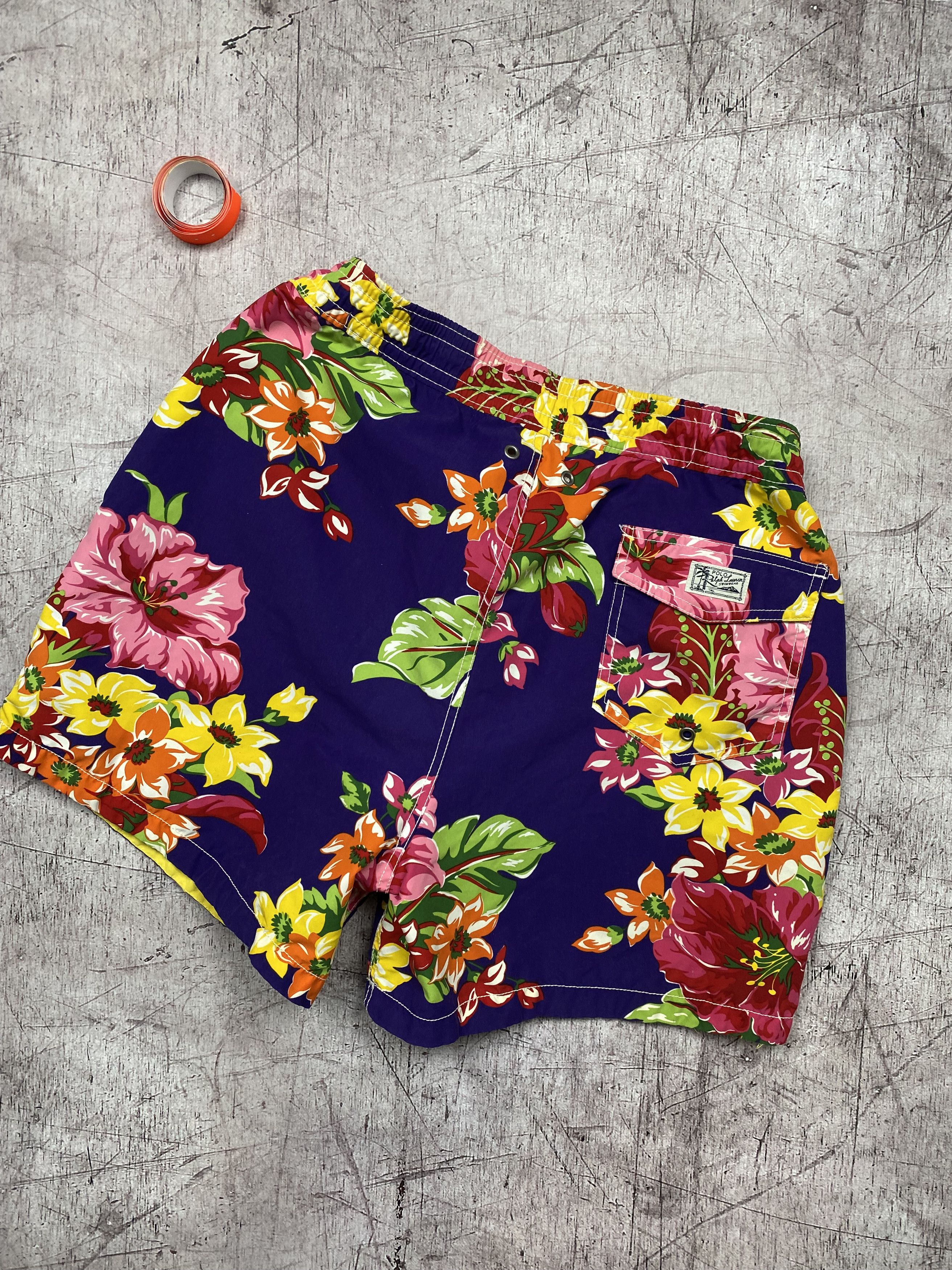 Polo Ralph Lauren × Ralph Lauren × Vintage Polo Ralph Lauren Vintage Mens Nylon Swimming Shorts Size US 34 / EU 50 - 5 Thumbnail
