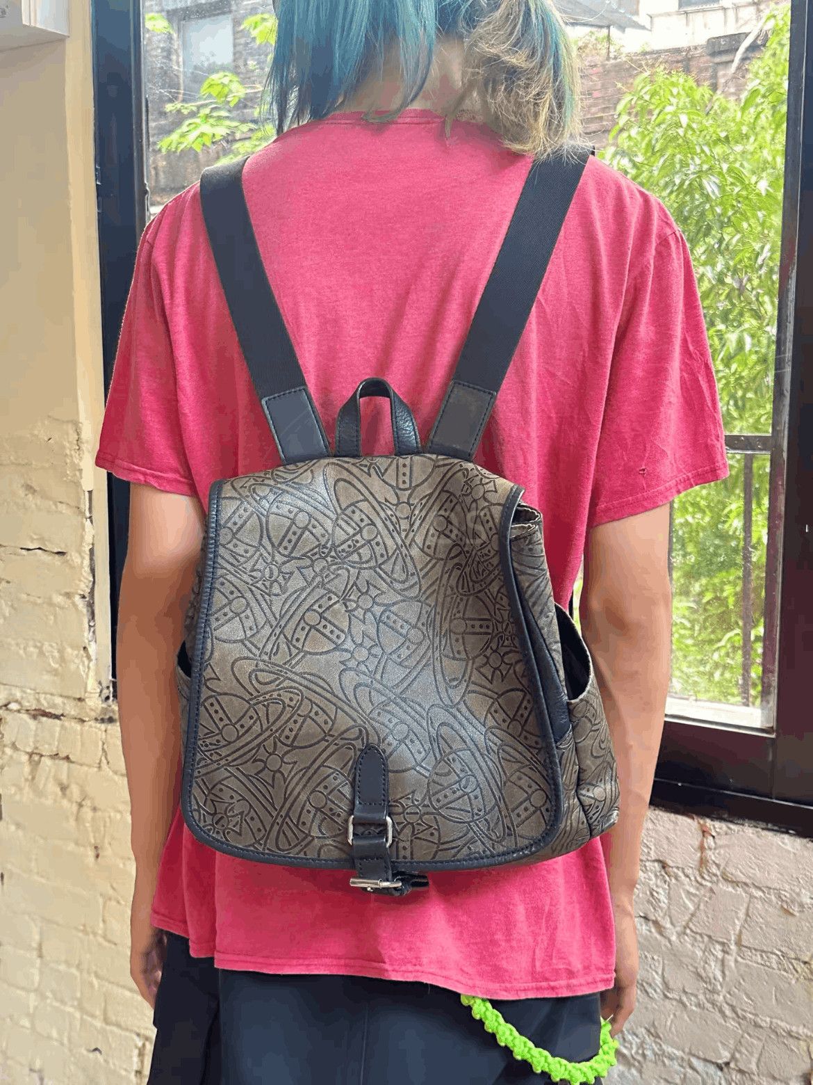 Vivienne Westwood Vivienne Westwood Logo Pattern Backpack-2508 Size ONE SIZE - 3 Thumbnail