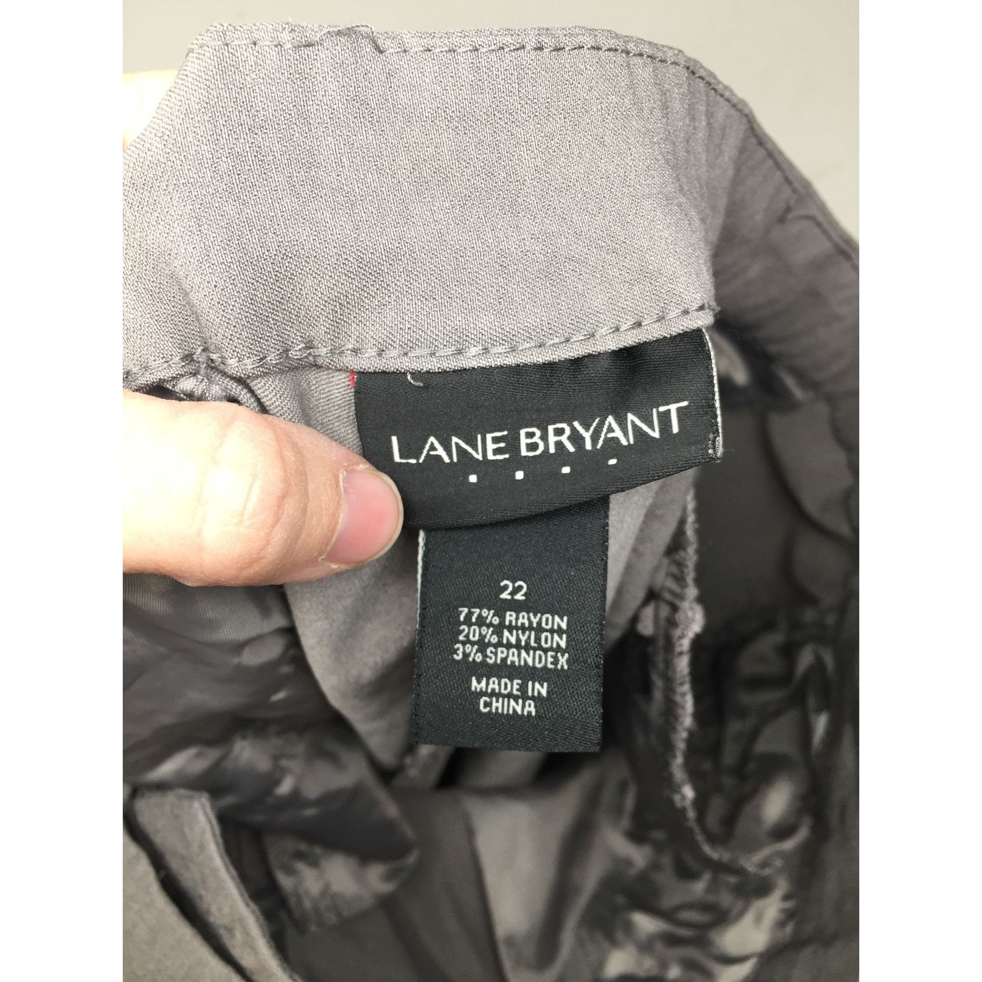 Other LANE BRYANT WOMENS GRAY PANTS SIZE 22 Size 22" - 4 Thumbnail