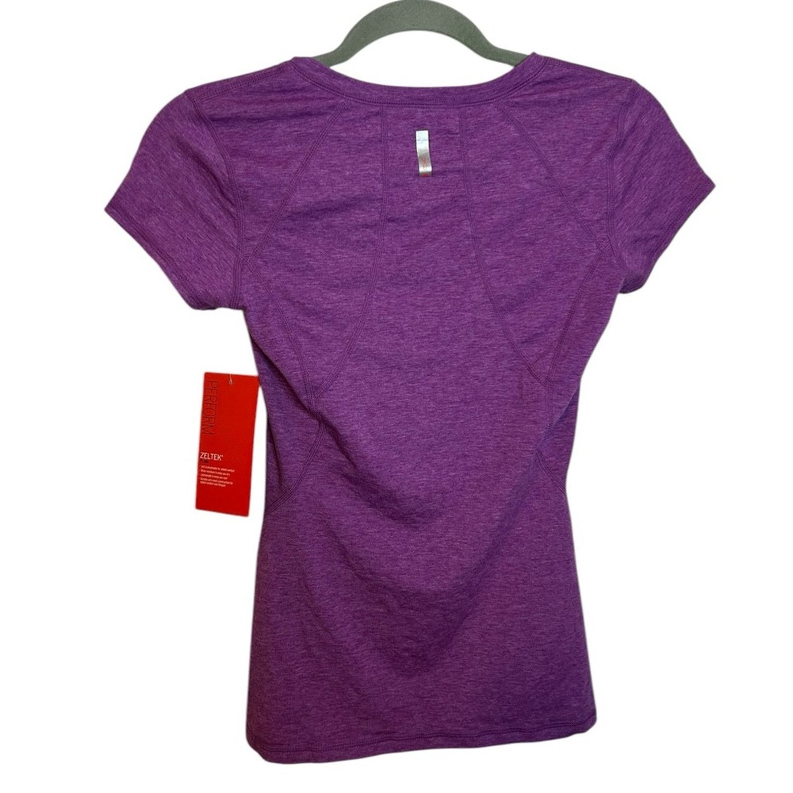 Other Nwt Zella Purple Ruched Active Tee Size XS / US 0-2 / IT 36-38 - 2 Thumbnail