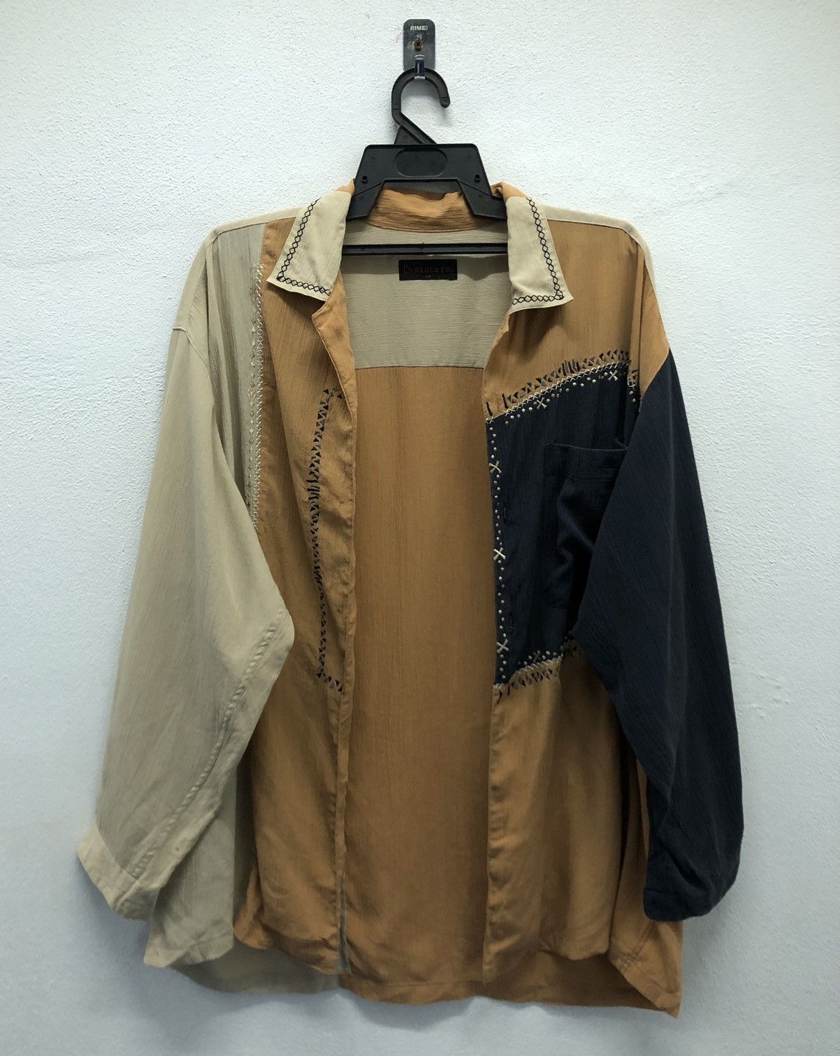 Vintage Patchwork Shirt by Santa Fe Made in Japan Size W-46