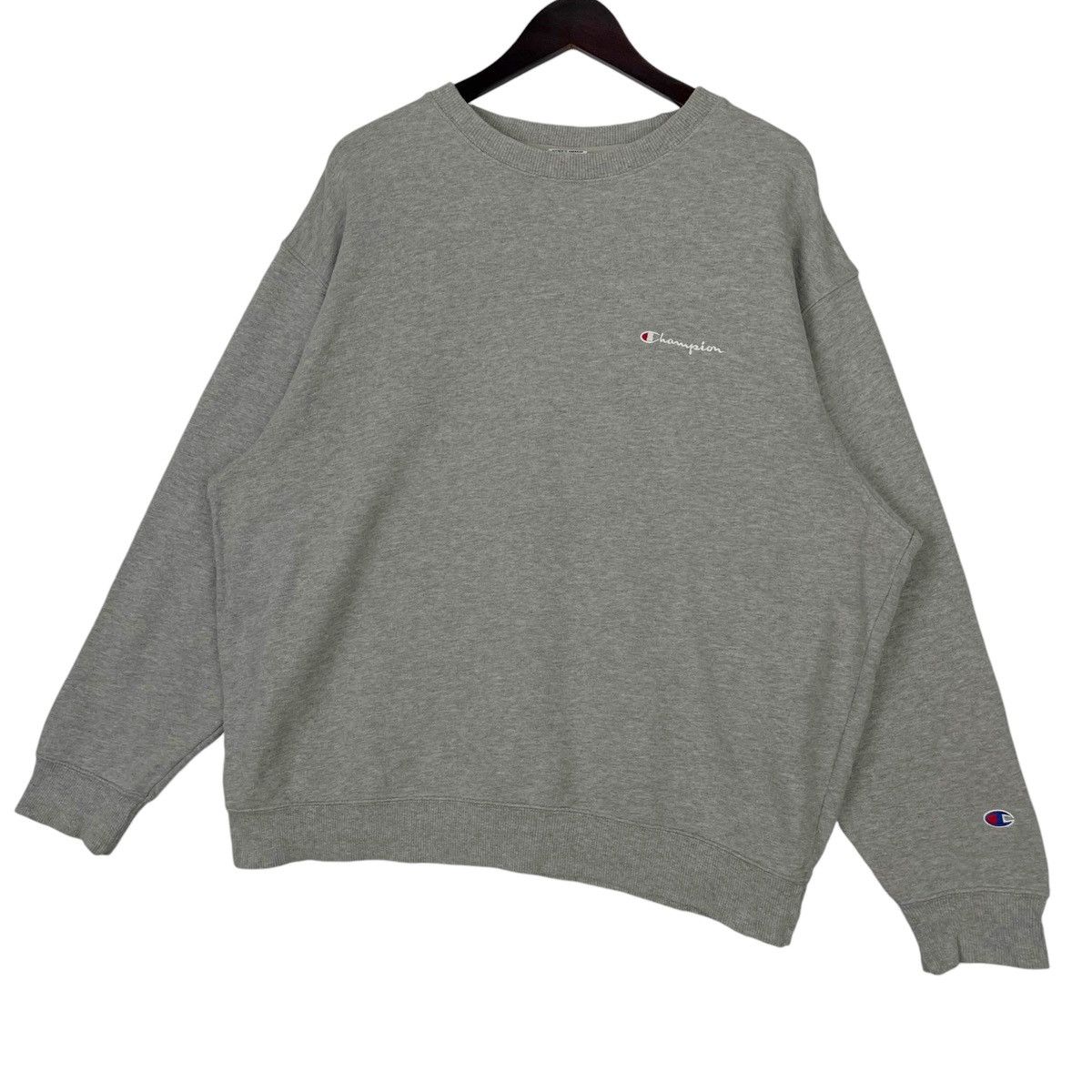 Champion × Vintage Vintage Champion Crewneck Sweatshirt Small Embroidered Logo Size 3XL / US 20-22 - 2 Thumbnail