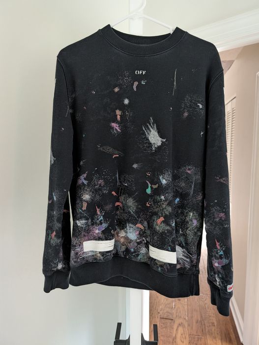 Off white store galaxy brushed sweatshirt