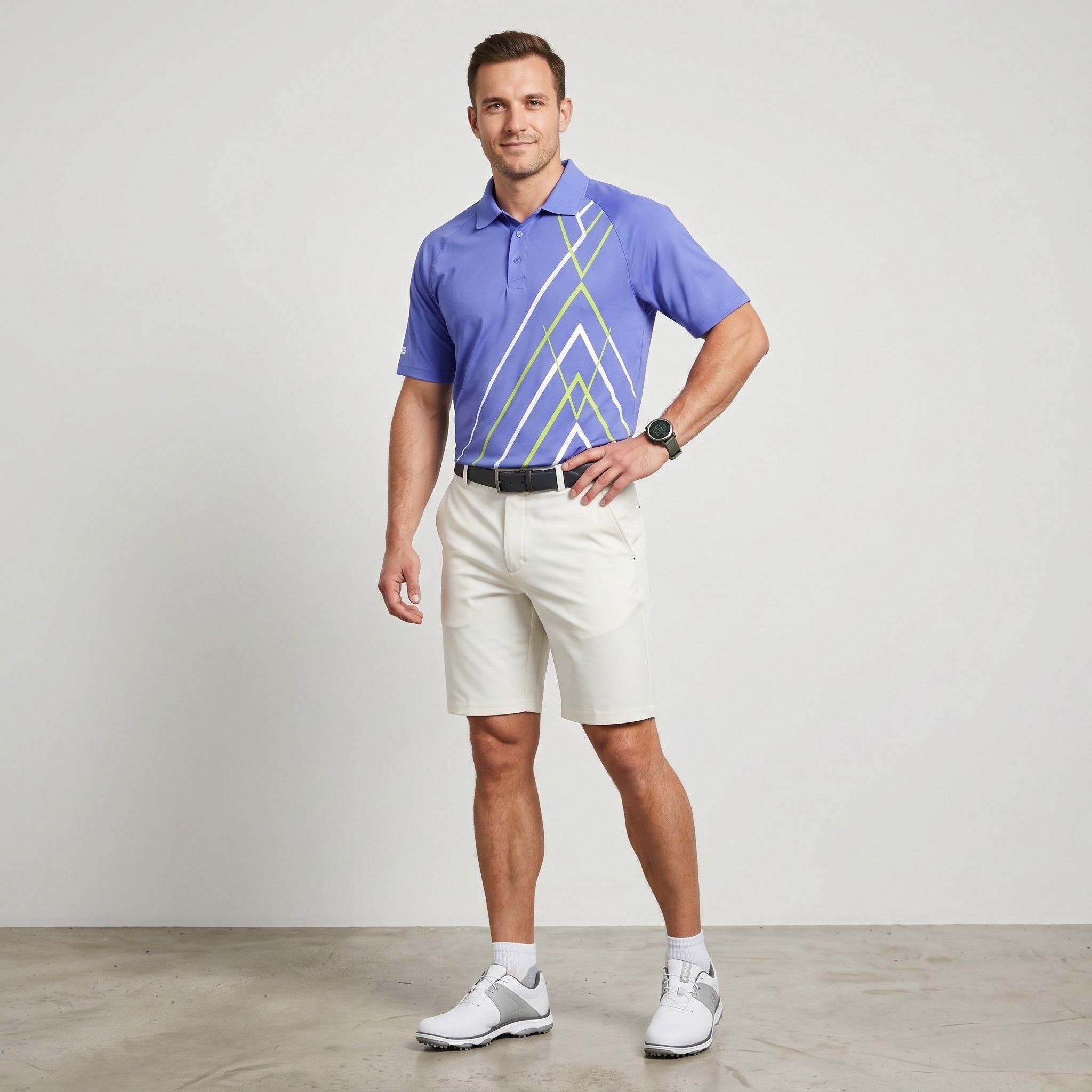 PING PING Collection Men L Polo Shirt Blue Golf 8172 Size US L / EU 52-54 / 3 - 1 Thumbnail