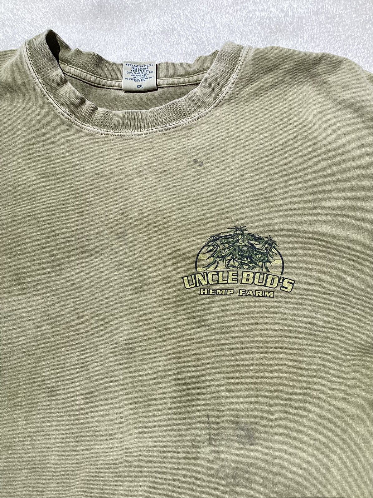 Other Vtg 90s uncle buds hemp farm Hemp dyed crazy shirt distres T Size US XXL / EU 58 / 5 - 3 Thumbnail
