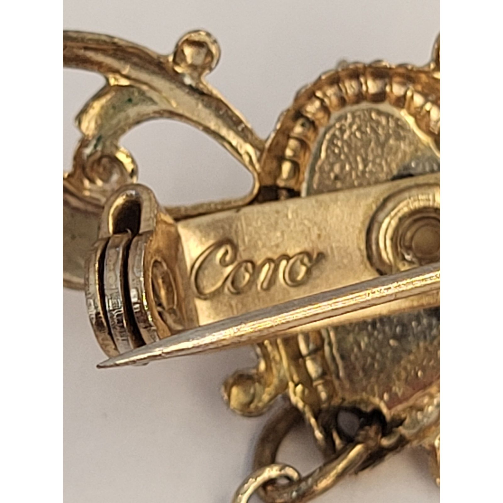 & Other Stories Coro Heart Brooch w/Pearl Drop VTG Signed MCM Size ONE SIZE - 3 Thumbnail
