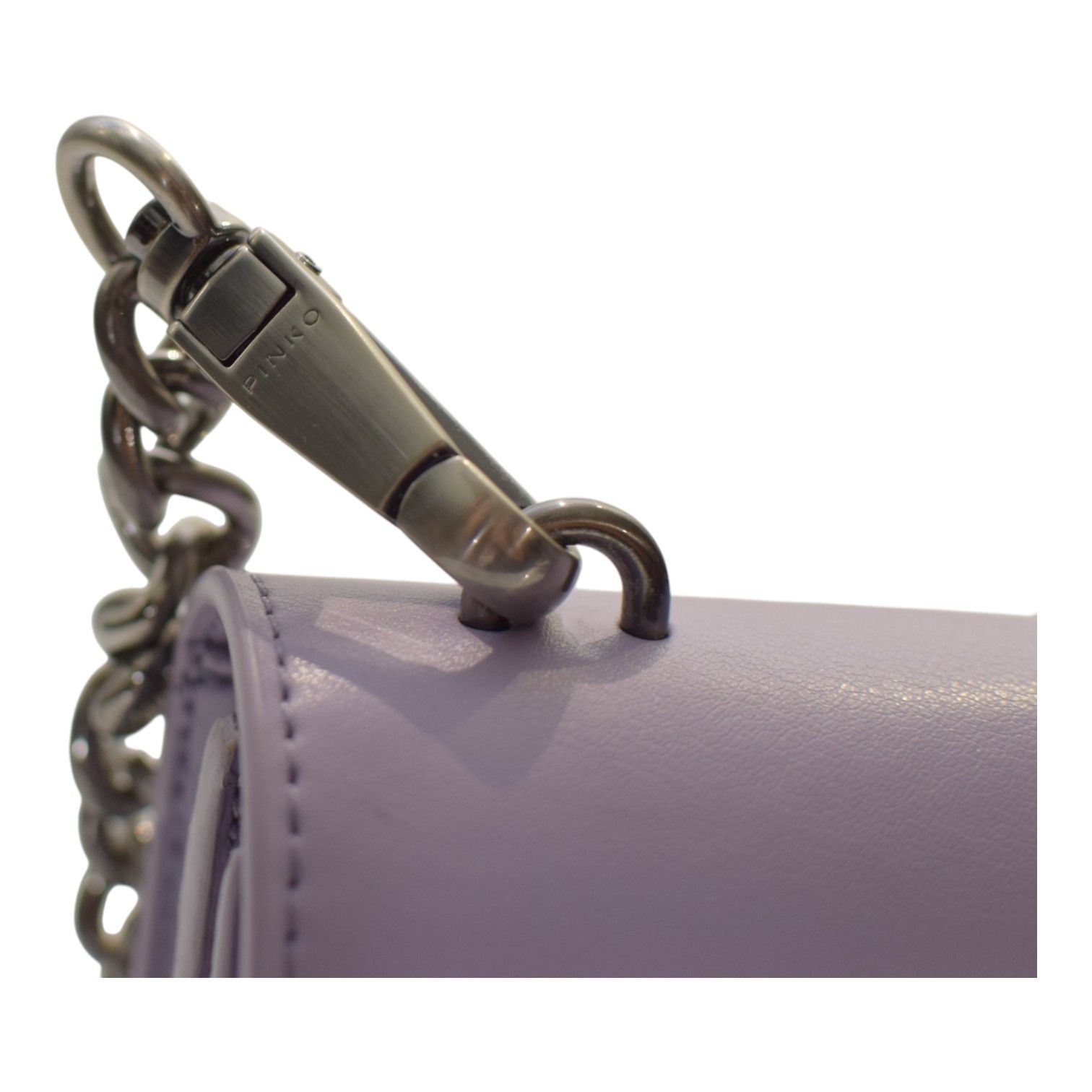 Pinko Pinko Love One Mini C Bag – Lilac Leather Size ONE SIZE - 15 Thumbnail