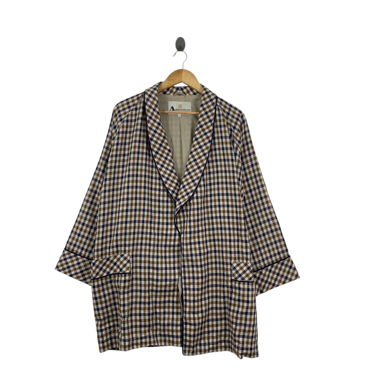 Aquascutum Vintage AQUASCUTUM LONDON Nova Checks Plaids Trench Coat Size M / US 6-8 / IT 42-44 - 3 Thumbnail