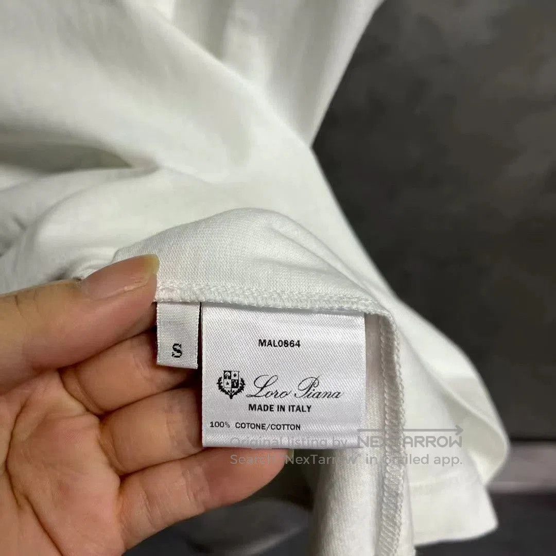 Loro Piana white graphic short sleeve t. Size US S / EU 44-46 / 1 - 4 Thumbnail