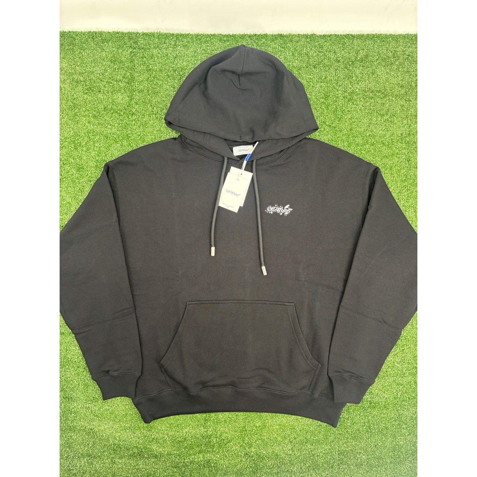 Off-White OFF-WHITE "Paint Splatter Arrows" French Terry Hoodie XS Size US XS / EU 42 / 0 - 2 Thumbnail