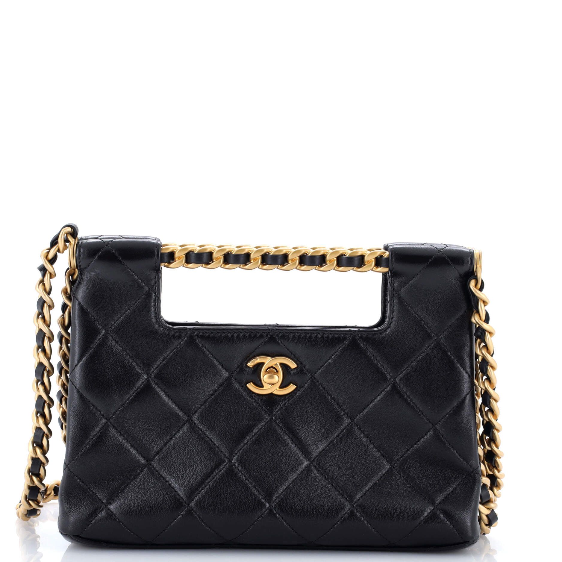 Chanel CC Chain Bar Handle Shopping Bag Size ONE SIZE - 1 Thumbnail