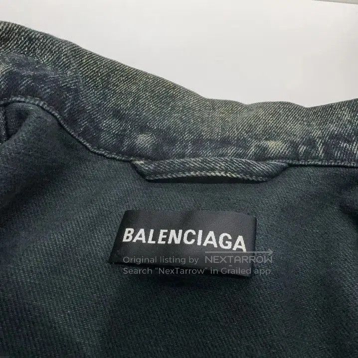 Balenciaga Balenciaga Vintage Logo Denim Jacket for Men. Size US L / EU 52-54 / 3 - 3 Thumbnail