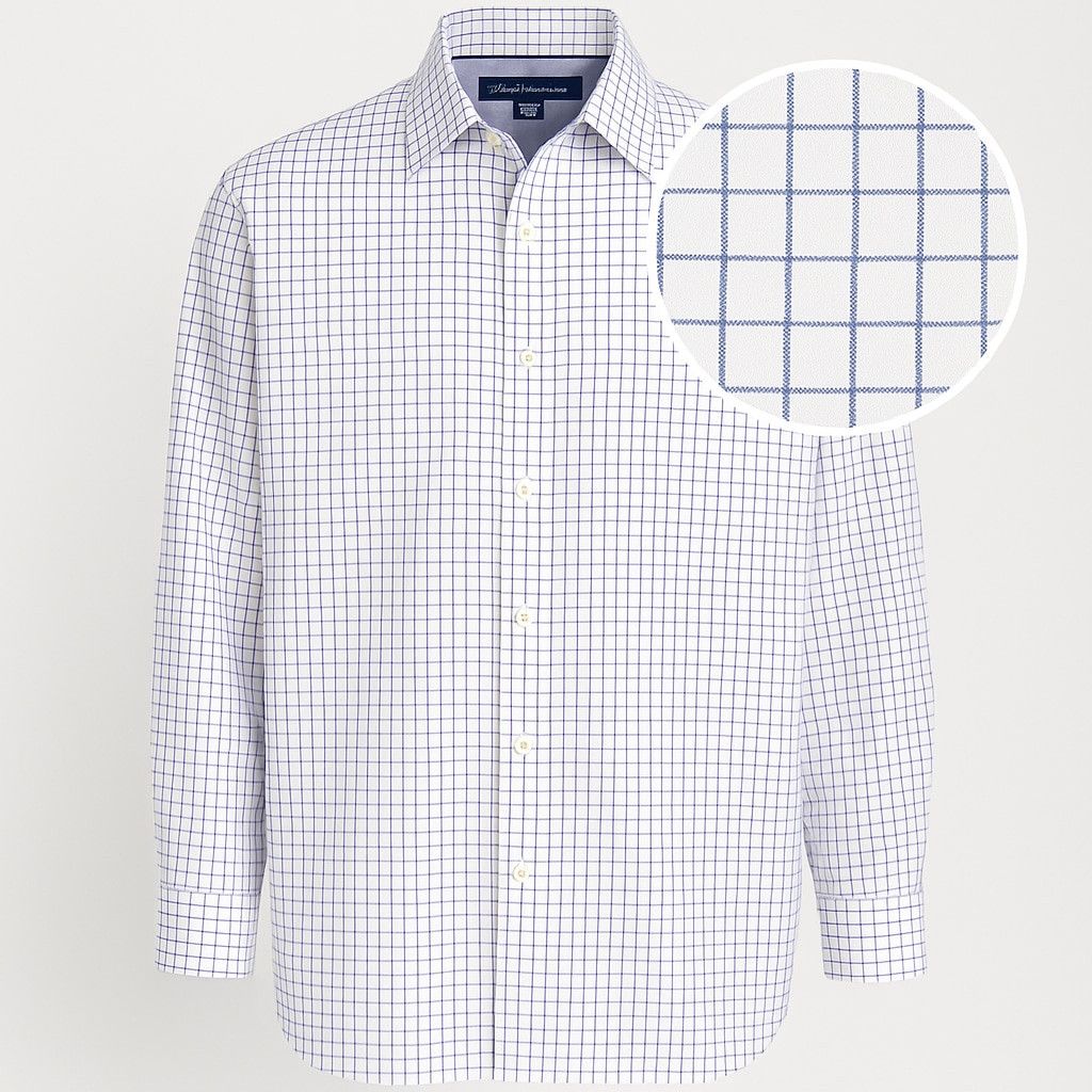 Tommy Hilfiger Tommy Hilfiger Grid Check Dress Shirt – 15.5 x 32/33 Reg Fit Size US S / EU 44-46 / 1 - 2 Thumbnail