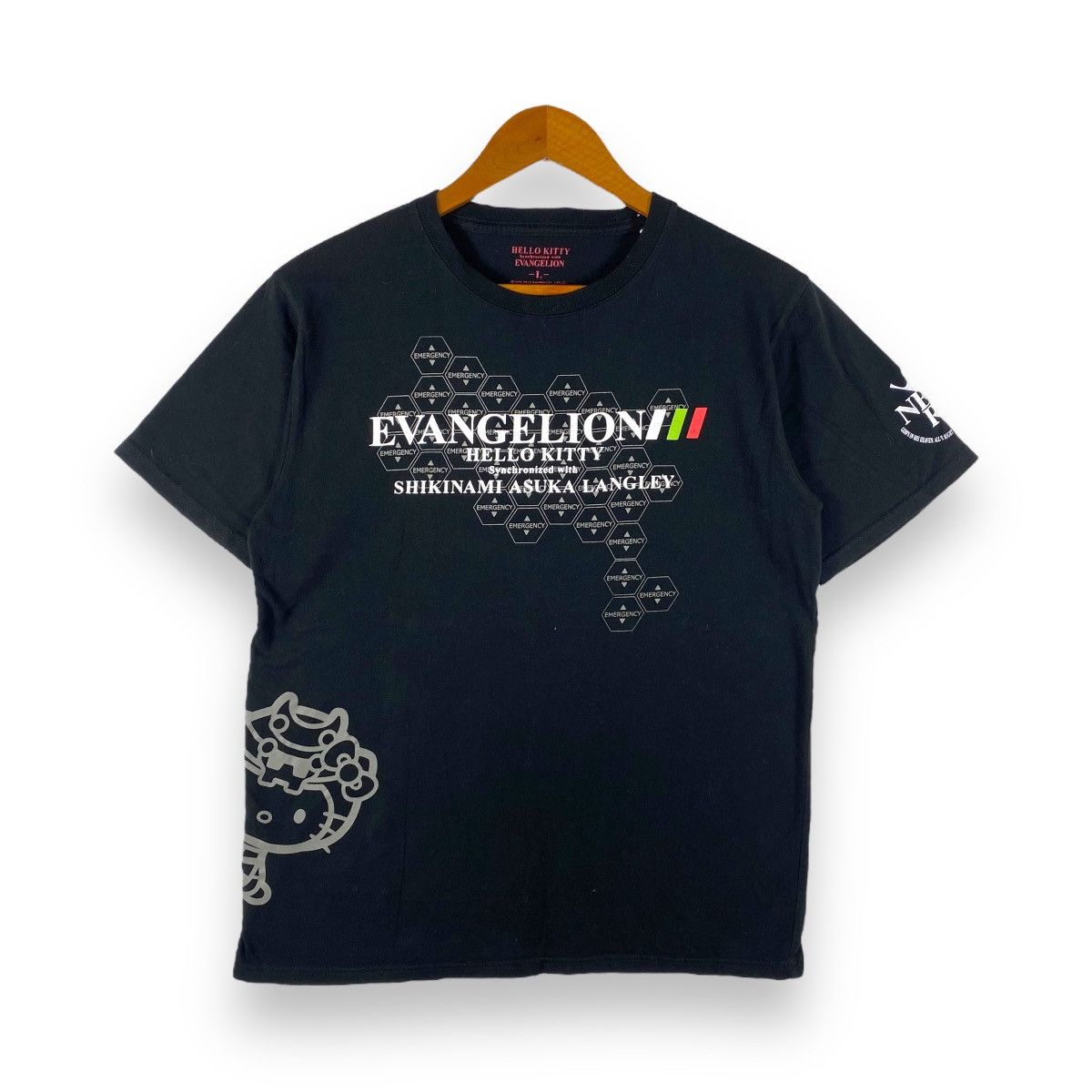 Anime EVANGELION Hello Kitty Synchronized With Asuka Langley Tee Size US M / EU 48-50 / 2 - 1 Thumbnail