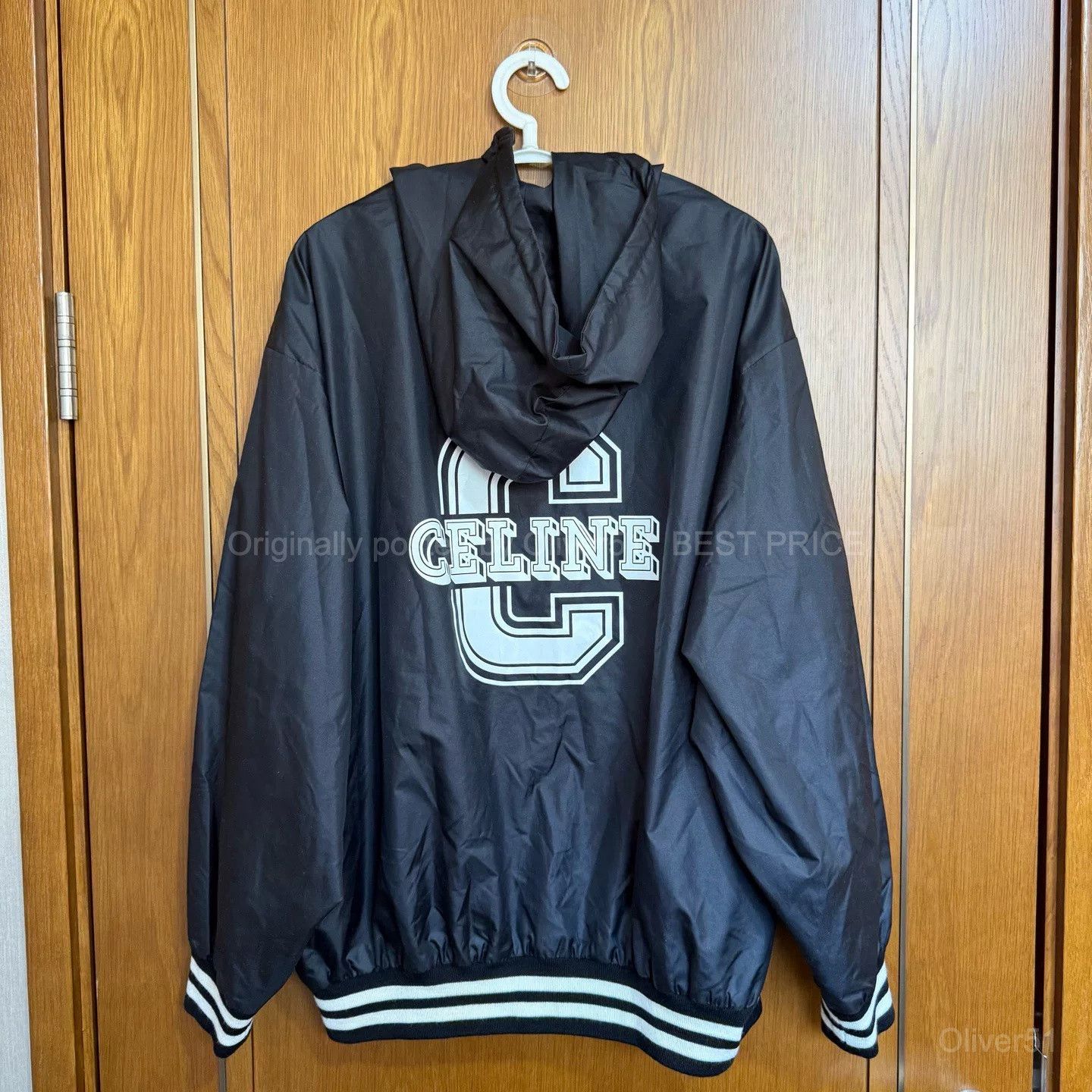 Celine Celine Front & Back Logo Hooded Shell Jacket BFAJNOP519 Size XS / US 0-2 / IT 36-38 - 2 Thumbnail