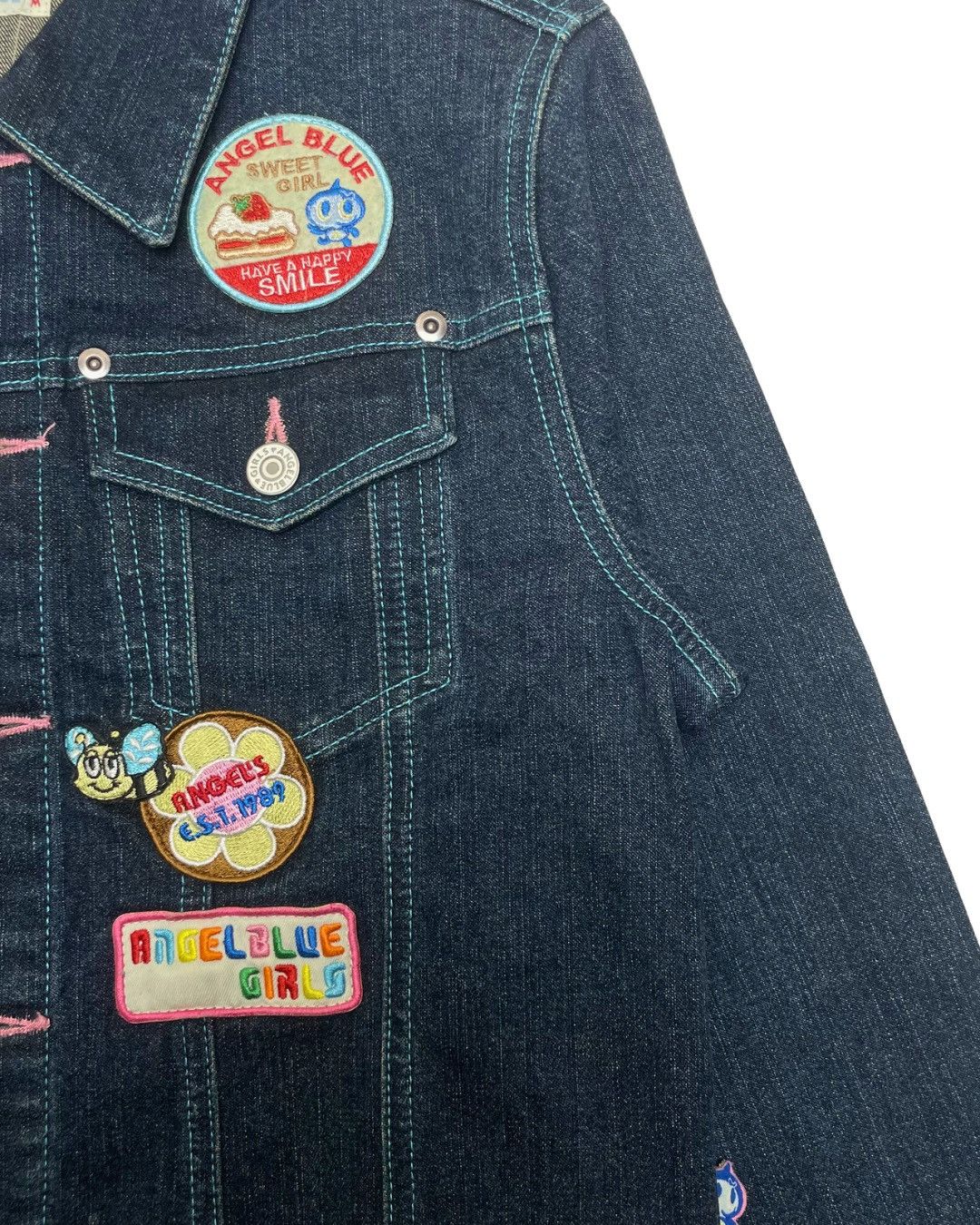 Angel Blue Angel Blue Patch Denim Jacket Size S / US 4 / IT 40 - 8 Thumbnail