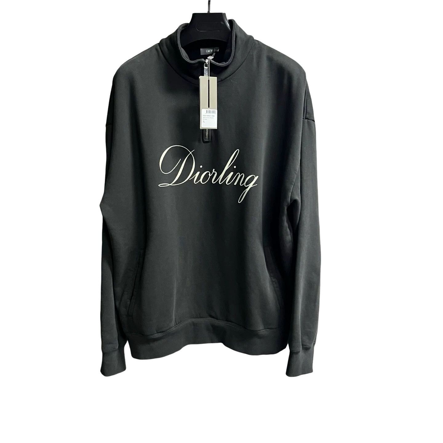 Dior Dior Diorling Half-Zip Cotton Sweatshirt Size XL Size US XL / EU 56 / 4 - 1 Thumbnail