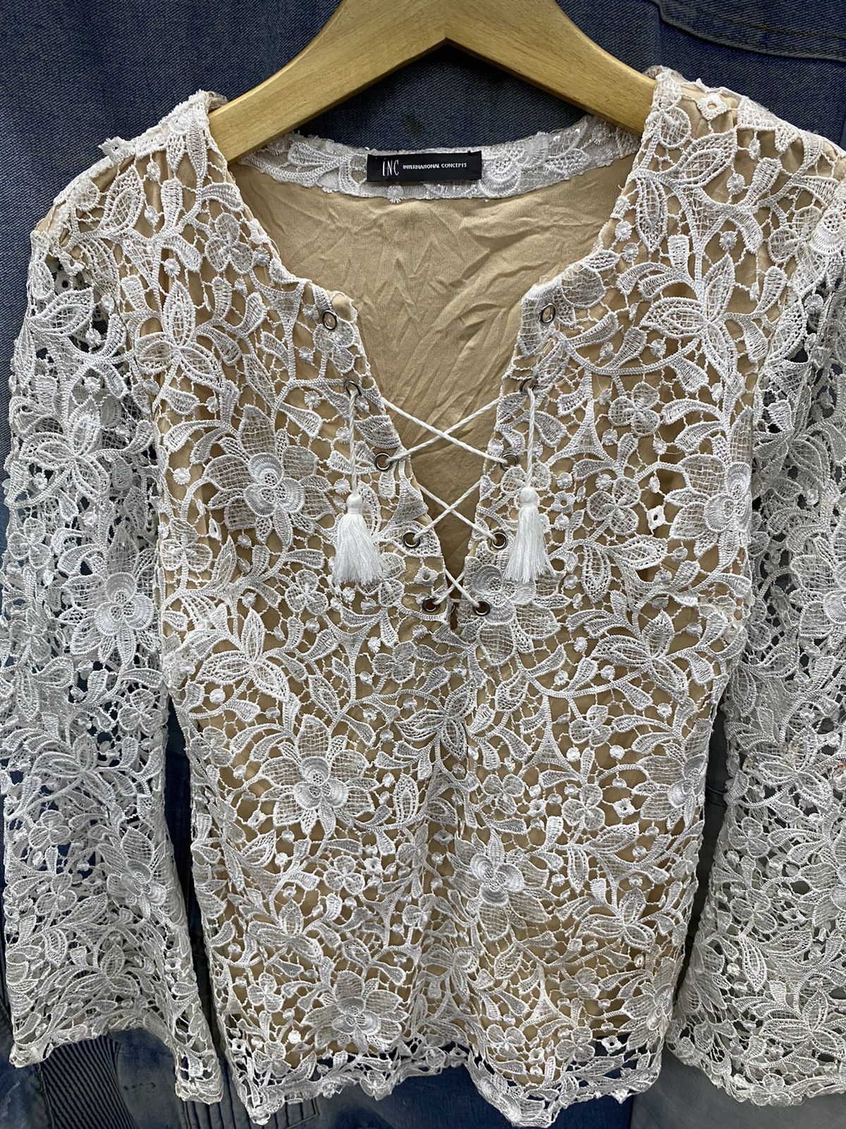 Hysteric Glamour × If Six Was Nine × Japanese Brand open lace up shirt inc international concepts Size M / US 6-8 / IT 42-44 - 3 Thumbnail