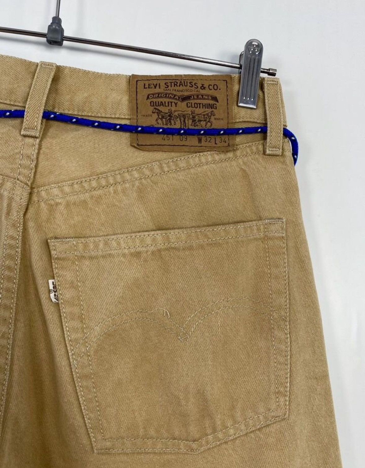 Levi's × Vintage 1999 Levi 451 Fox fibre Made in Italy Size US 32 / EU 48 - 3 Thumbnail