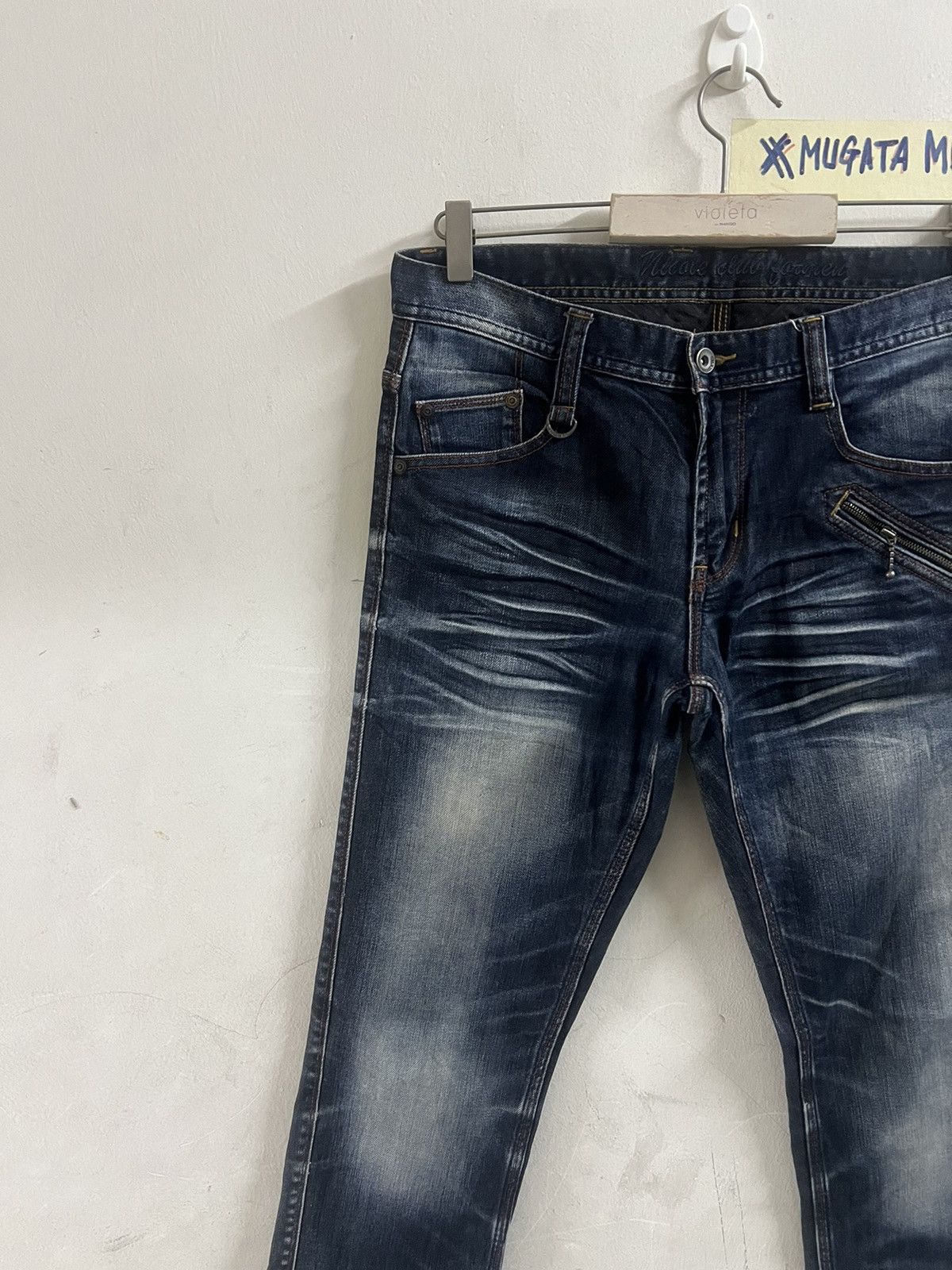 Japanese Brand × Vintage VINTAGE Y2K NICOLE CLUB DISTRESSED DENIM PANT Size US 32 / EU 48 - 3 Thumbnail