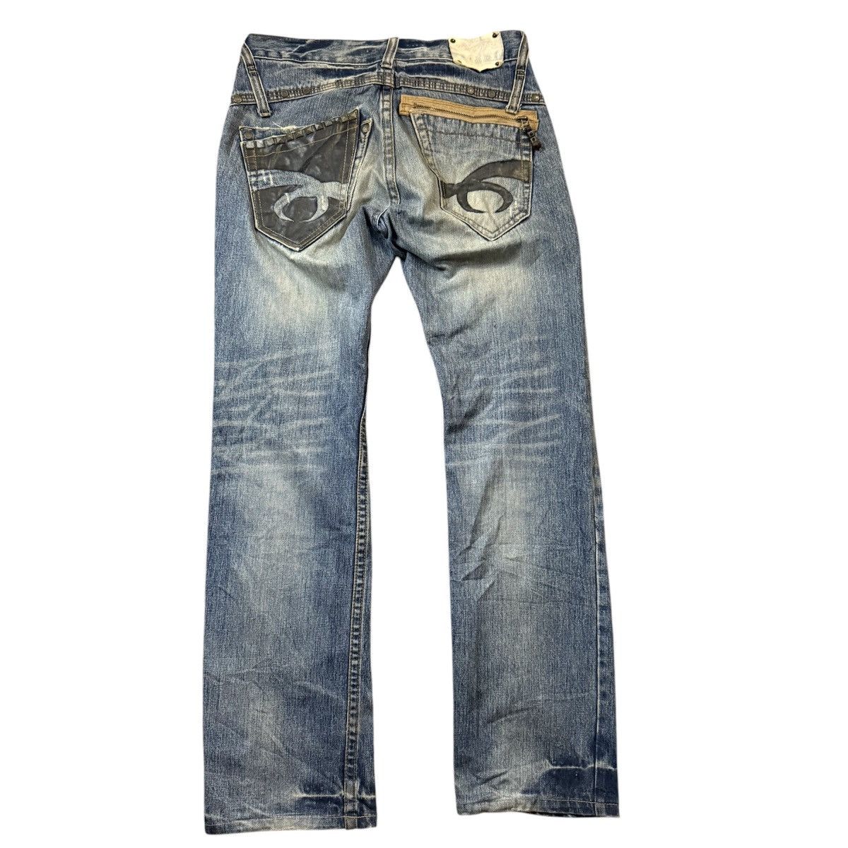 If Six Was Nine 🇯🇵🔥 Japanese Seditionaries LGB Ripped Paint Denim Size US 30 / EU 46 - 2 Thumbnail