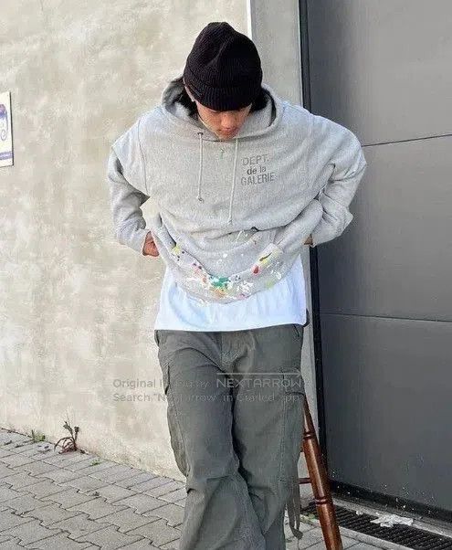 Gallery Dept. Gallery Dept Gray Splatter Paint Hoodie. Size US XL / EU 56 / 4 - 5 Thumbnail