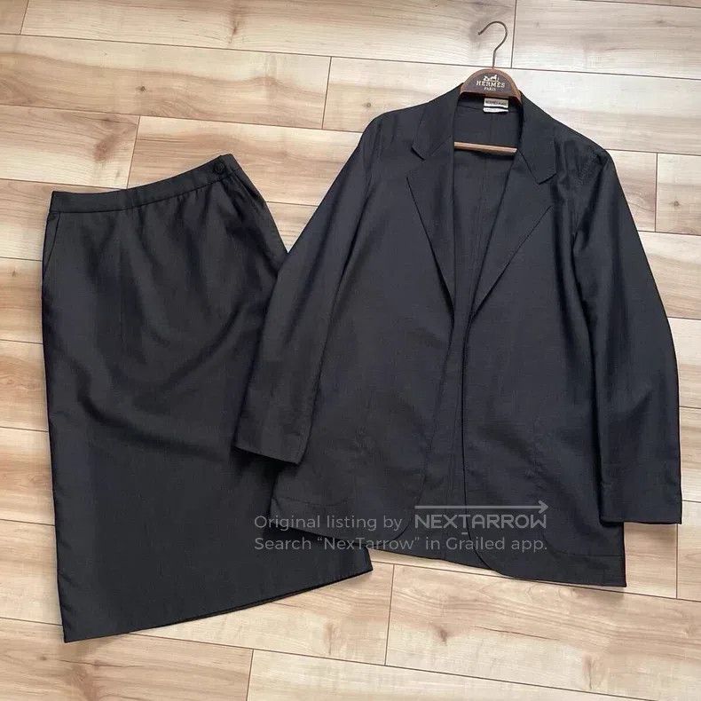 Hermes Hermes Wool and silk suit set Size XXS / US 00 / IT 34 - 1 Thumbnail