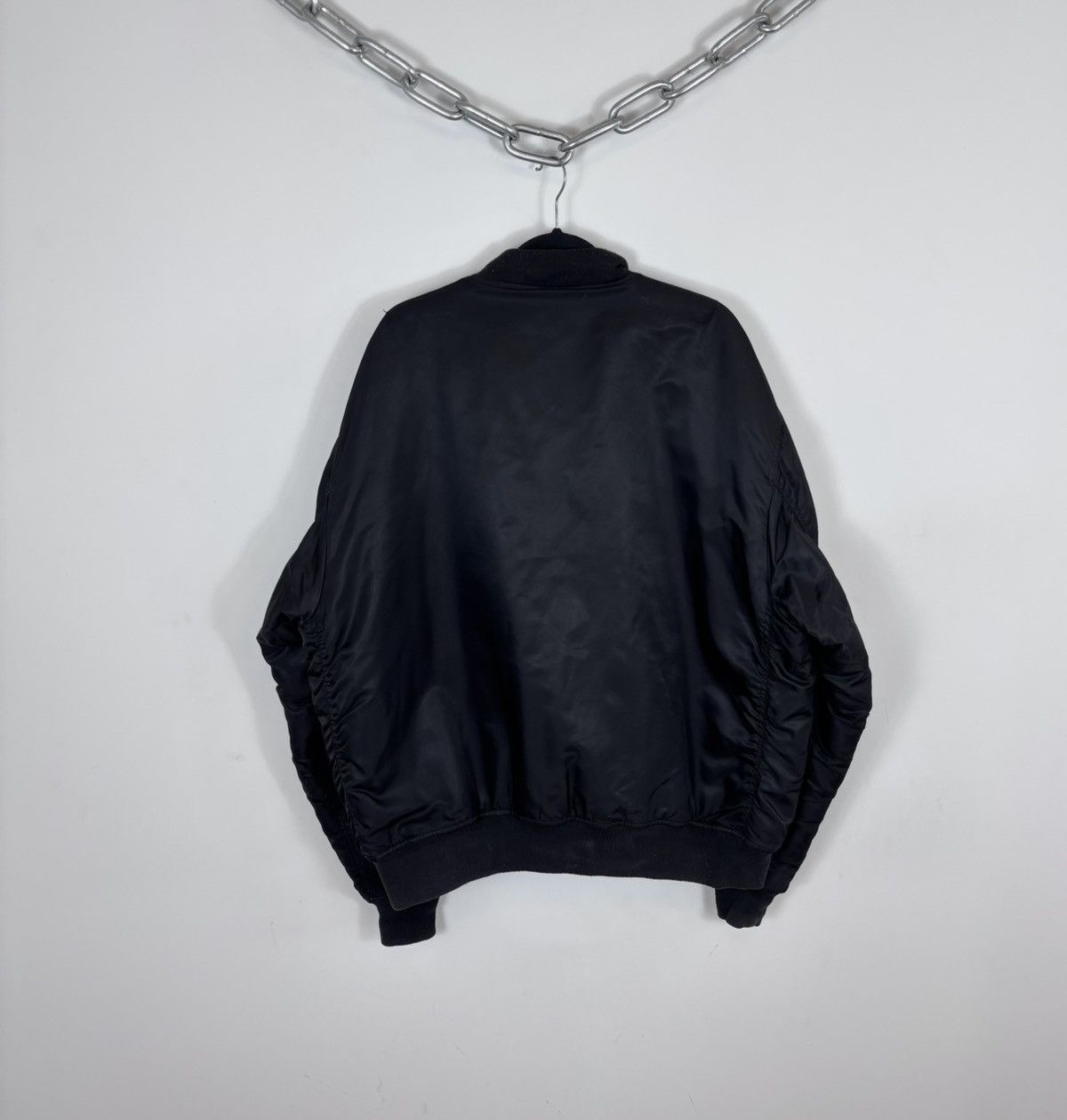 Other Hellfire Club Vintage Black Racing MA-1 Flight Bomber Jacket Size US XXL / EU 58 / 5 - 20 Thumbnail