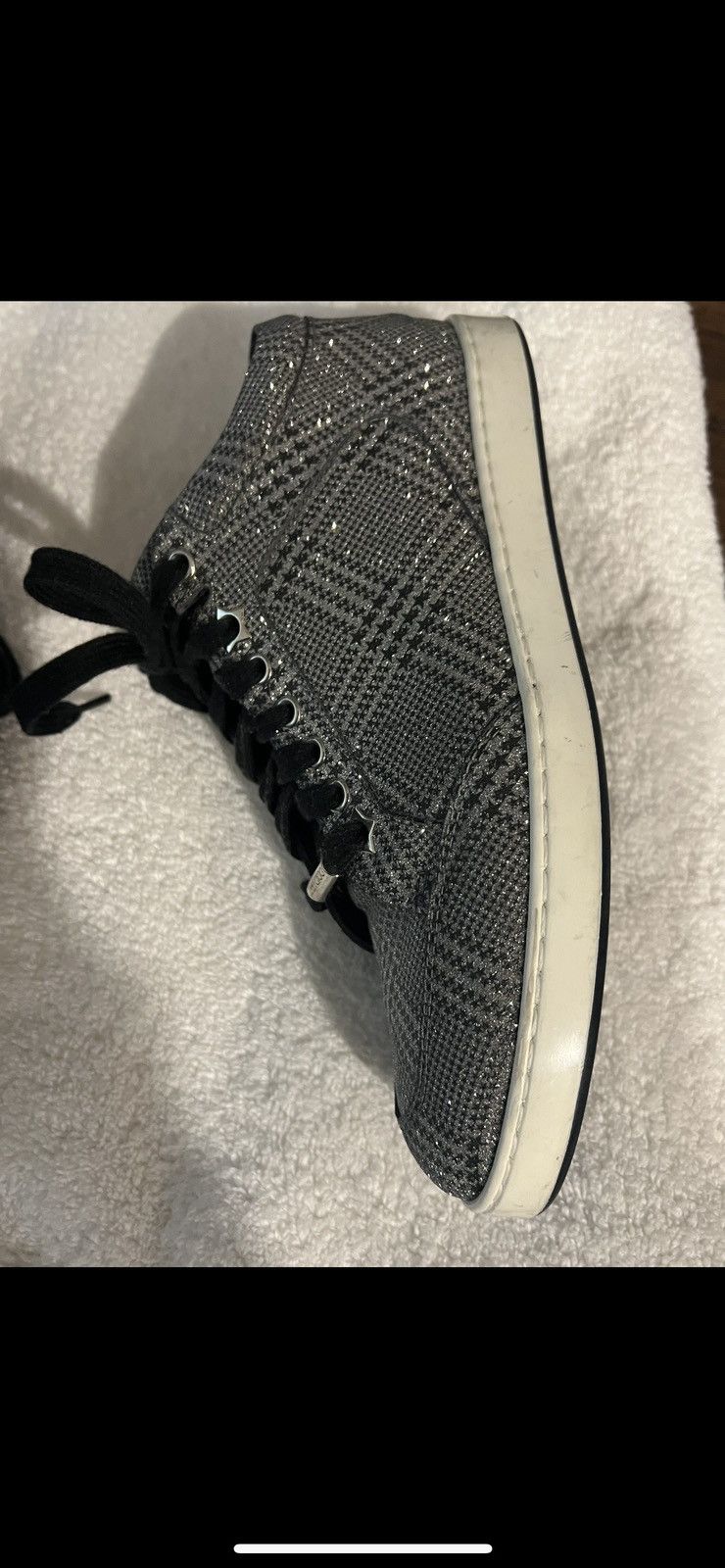 Jimmy Choo Jimmy Choo Glitter Sneakers Woman’s Size 37 1/2 Size US 7.5 / IT 37.5 - 8 Thumbnail