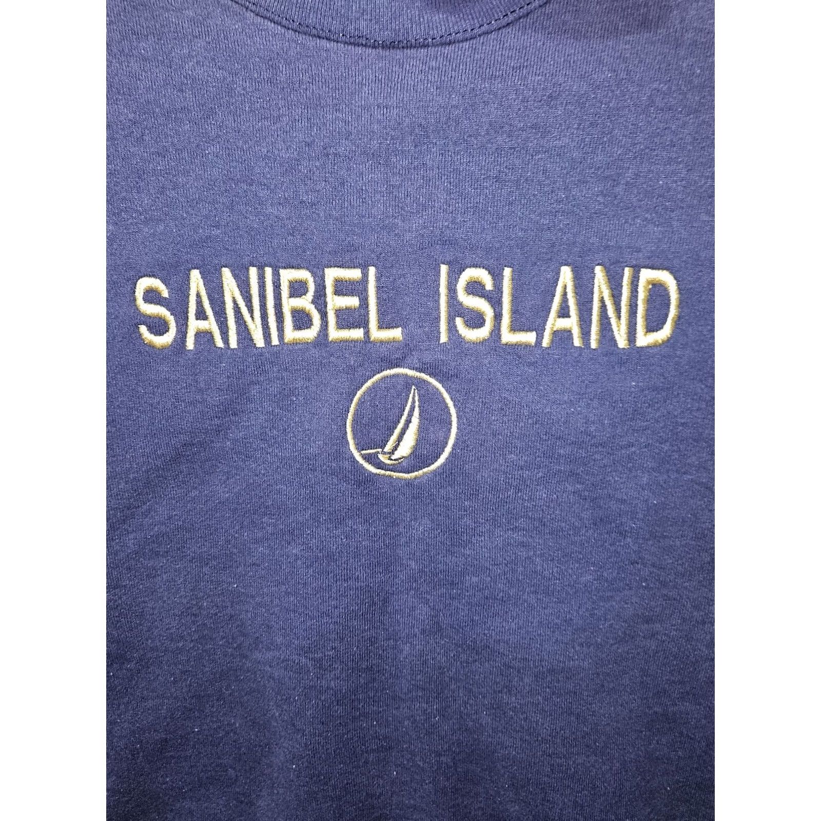 Vintage VINTAGE Oneita Sweatshirt Mens Small Blue Crewneck 90s Sanibel Island Embroidered Logo Graphic Print USA Crewneck Pullover /* Size US S / EU 44-46 / 1 - 4 Thumbnail