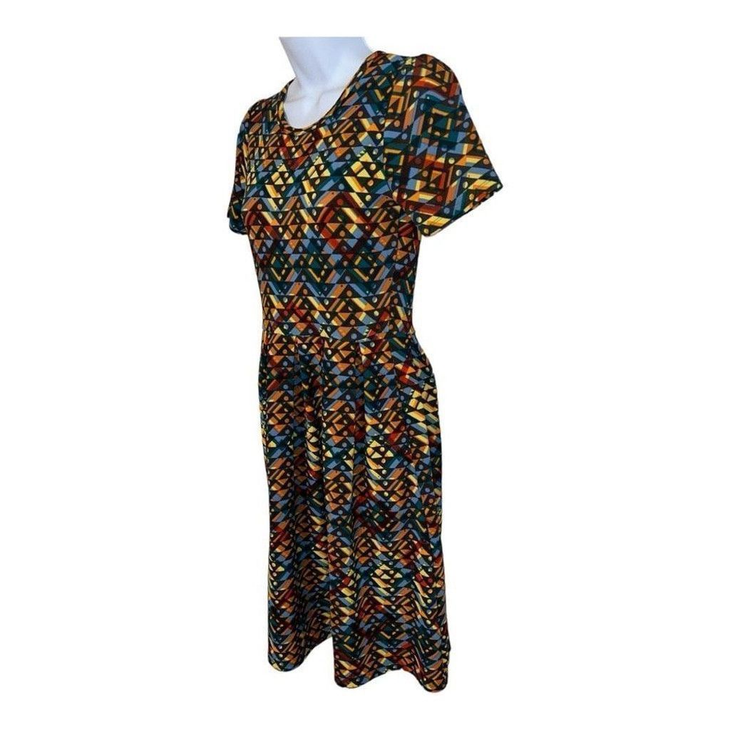 Other Lularoe multicolor Print Short Sleeve Size XS / US 0-2 / IT 36-38 - 2 Thumbnail