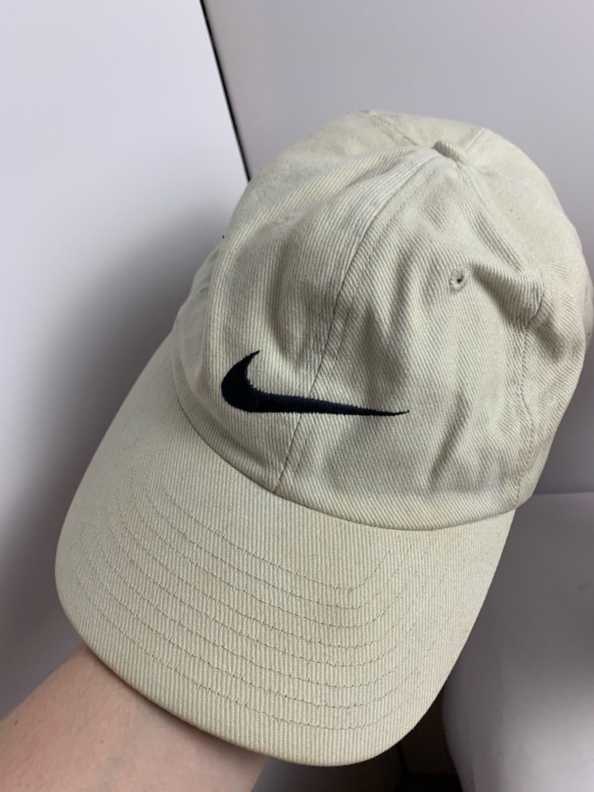 Vintage Nike vintage cap hat big logo Size ONE SIZE - 8 Thumbnail