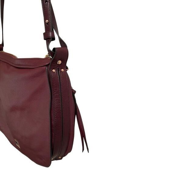 Other Kooba Leroy hobo crossbody handbag wildberry burgundy red NE Size ONE SIZE - 6 Thumbnail