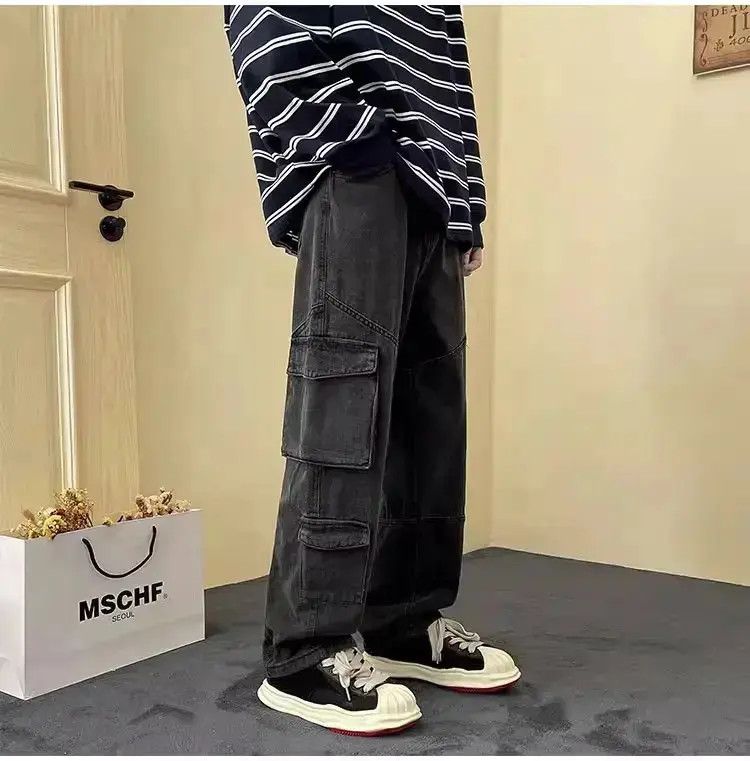 Japanese Brand Retro casual loose fitting jeans Size US 32 / EU 48 - 1 Thumbnail