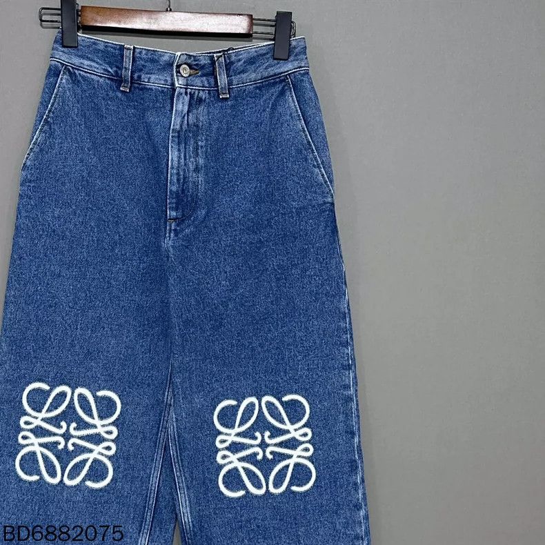 Loewe loewe Embroidered baggy jeans 2505-Nextarrow Size US 36 / EU 52 - 1 Thumbnail