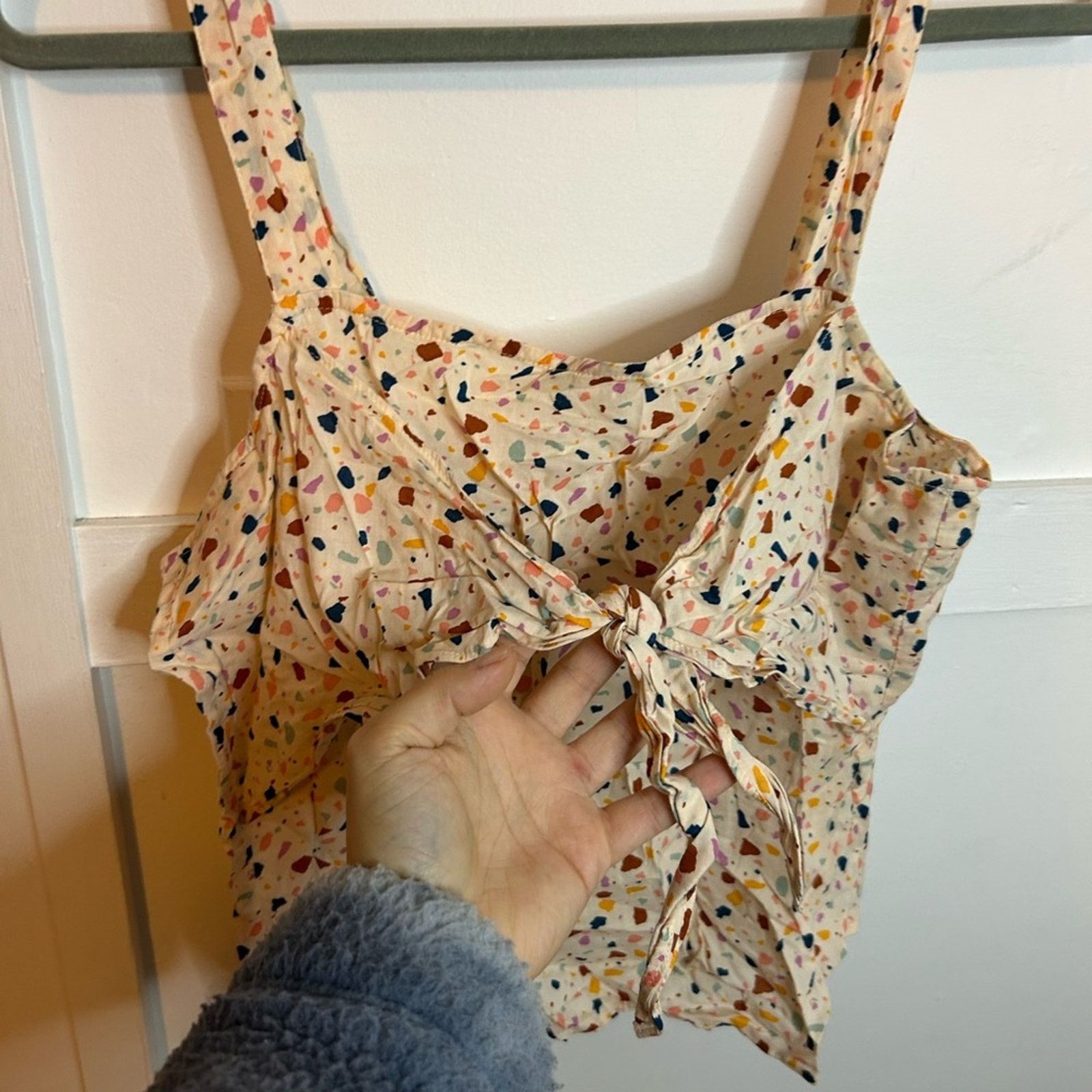 Madewell Madewell Terrazzo Tie Front Cami Top Size M / US 6-8 / IT 42-44 - 6 Thumbnail