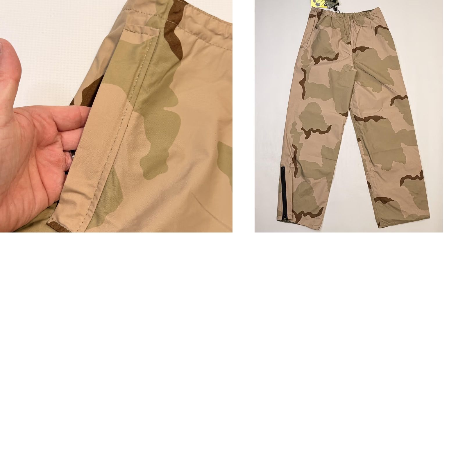 Rains Adventure Tech Pants Mens 34 Beige Camo Gore-Tex Waterproof Lined Ski Rain Shell Size US 34 / EU 50 - 9 Thumbnail