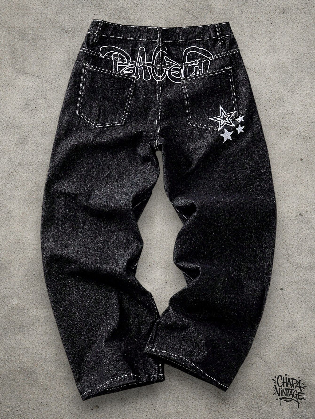 Japanese Brand Graphic Black jeans Size US 32 / EU 48 - 1 Thumbnail
