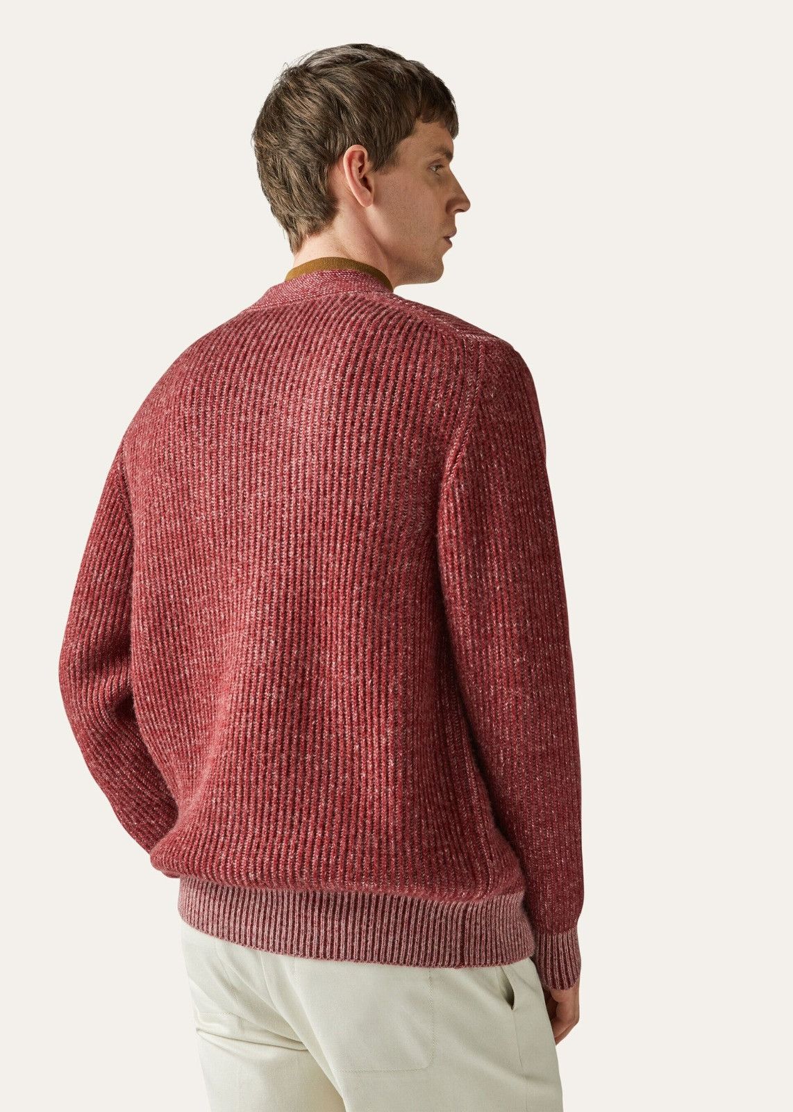 Loro Piana o1srvl11e1224 Silk And Cashmere Cardigan in Red Size US XL / EU 56 / 4 - 3 Thumbnail