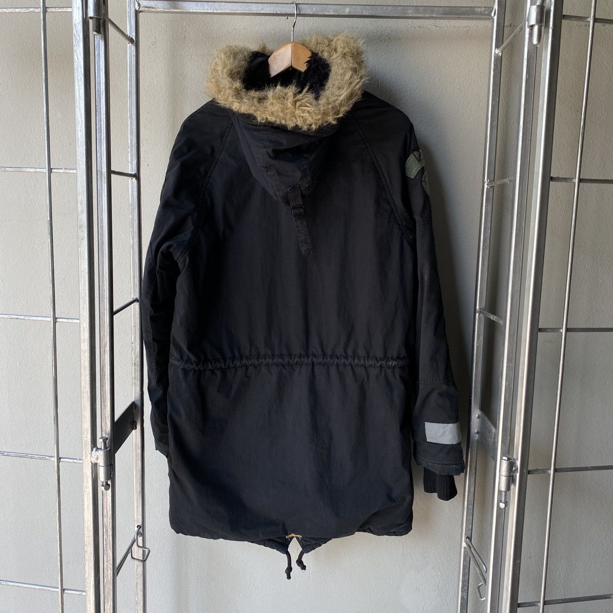 Diesel DIESEL Black Fur-Trimmed Parka Size US S / EU 44-46 / 1 - 2 Thumbnail