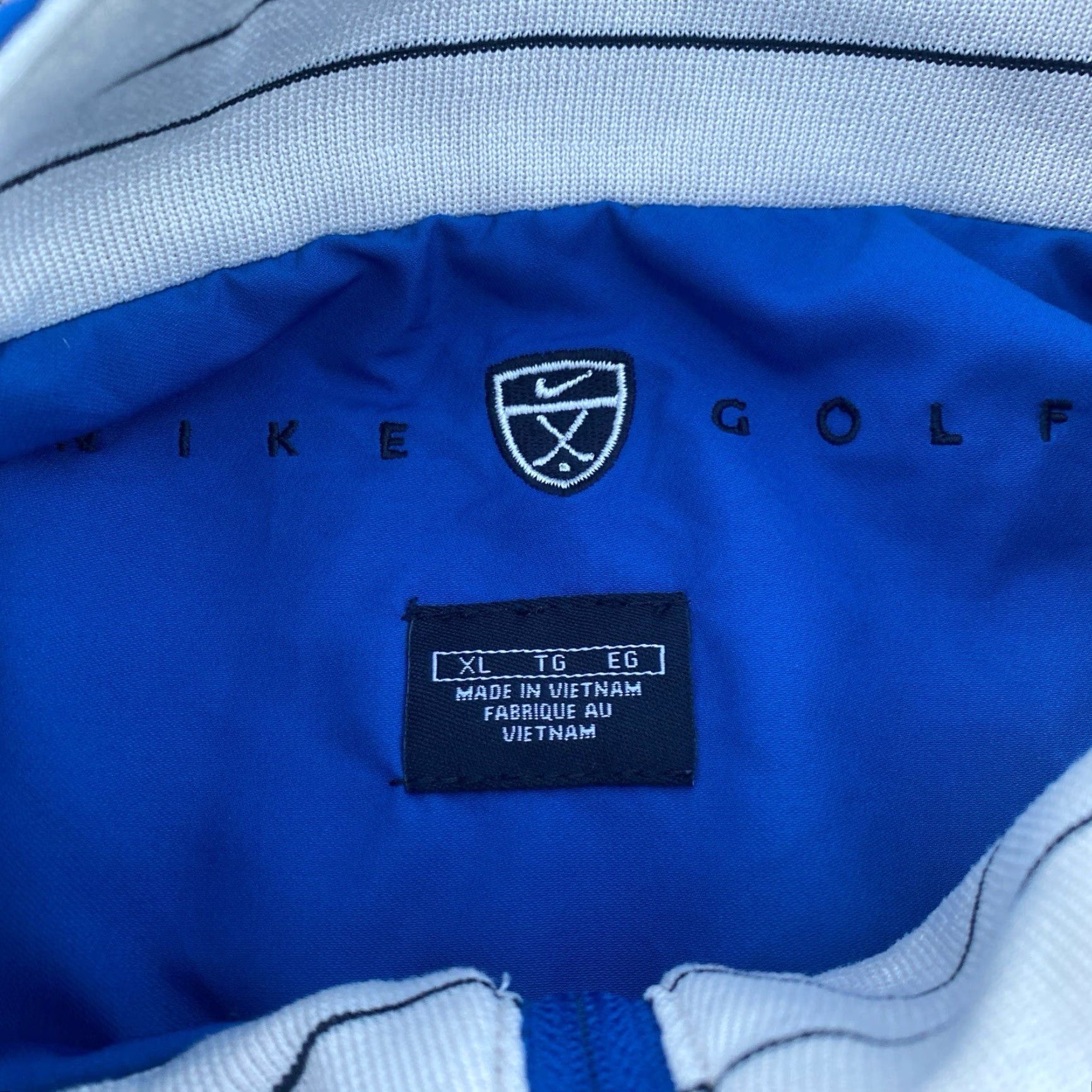 Nike VINTAGE Nike Golf Jacket Swoosh Nylon Blue XL Men Windbreaker 90s Style Size US XL / EU 56 / 4 - 5 Thumbnail