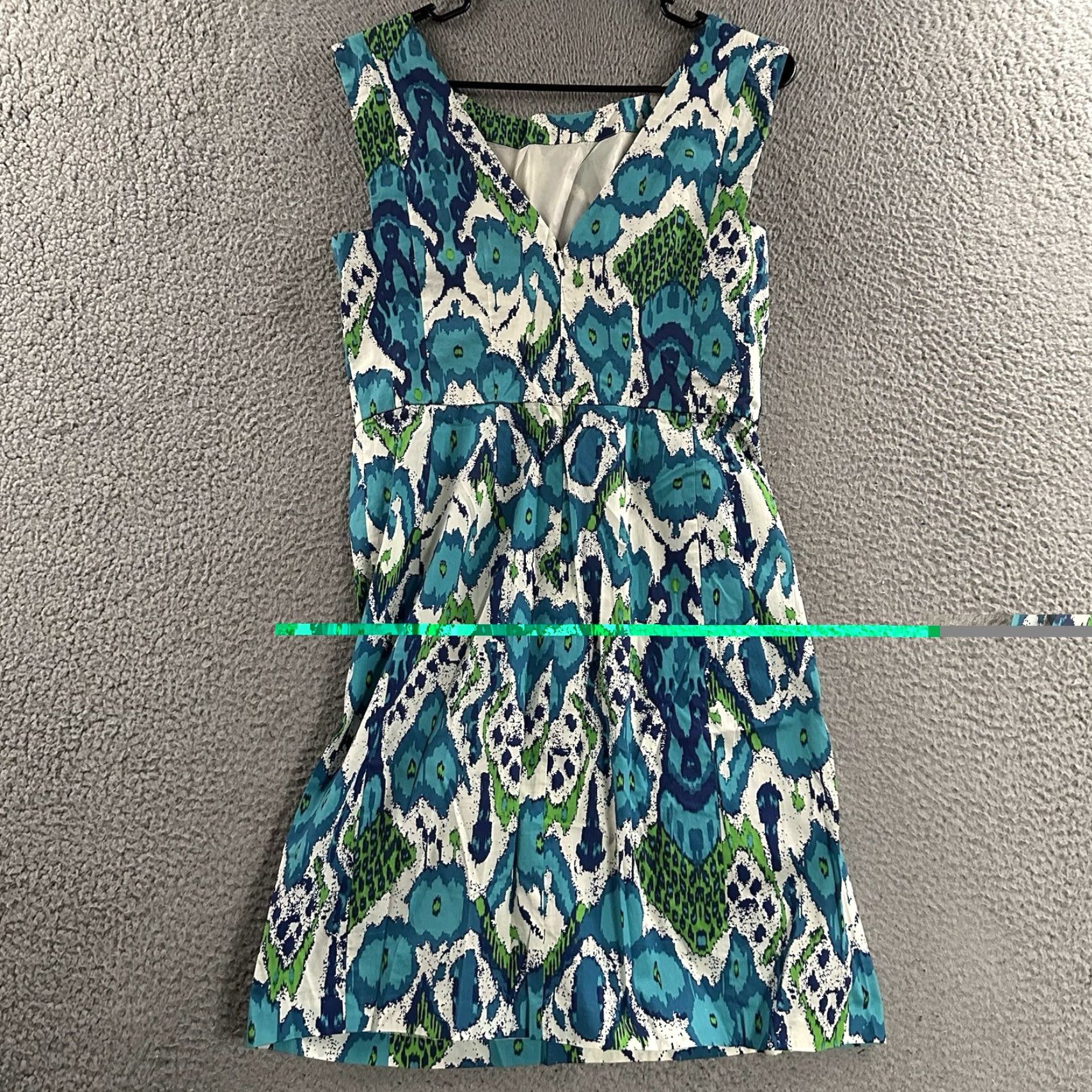Anthropologie Plenty By Tracy Reese Womens Dress Shift Ikat Print Blue Size 4 Multicolor Anthropologie Size S / US 4 / IT 40 - 6 Thumbnail